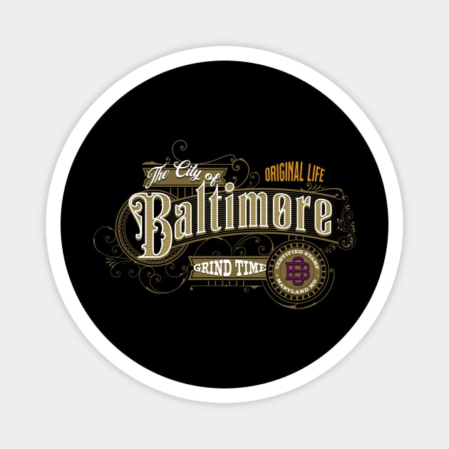 The city of Baltimore Edition. Magnet by The Cavolii shoppe